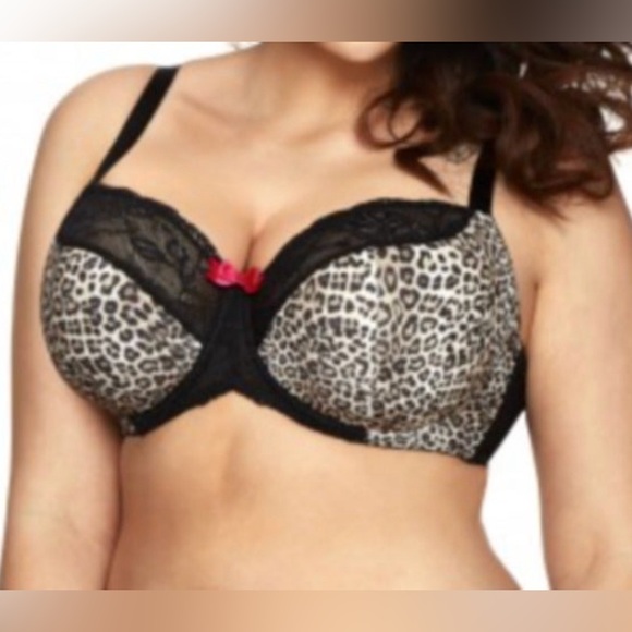 NWT KINGA "ZOE III " SEMI PADDED" EU Sz 85E /38DD Animal Print UW Bra - Picture 2 of 8